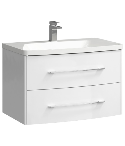 Тумба с умывальником AQWELLA Neringa 80 Белый NER0108